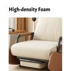 Upholstered Rocking Recliner Chair w/Footrest–High Back Adjust Lounge Armchair