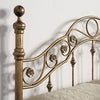 BRUSHED ANTIQUE BRASS METAL BED FRAME - SMALL DOUBLE - KING