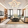 RGB LED Ceiling Fan Lights with Remote Control Dimmable Reversible 6 Speeds Fan