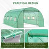 Walk in Polytunnel Garden Greenhouse Window Door Outdoor Plant Flower 6 x 3M