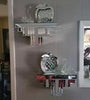 Silver Mirrored Jewelled Wall Shelf Art Deco Home Décor Storage Floating Shelf