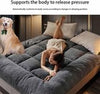 Thick Japanese Floor Futon Mattress 8cm Foldable Tatami Bed 200x220cm - Yellow