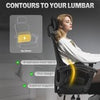 Mesh Ergonomic Office Chair with Lumbar Support, Headrest, Black