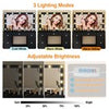 Black Makeup Vanity Table With 11 LED Light Mirror + 7 Drawers Dressing Desk Set