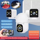 3 in 1 Wireless Camera 4K Outdoor 3 Lens 6MP CCTV PTZ Smart Home Security IR Cam