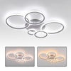 LED Ceiling Light Lamp Geometric Chandelier Lights Fixture White Dimmable Modern