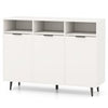 Sideboard Buffet Cabinet Kitchen Storage Cabinet with Shelves-White