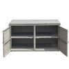 330L Garden Patio Storage Container Outdoor PE Wicker Storage Box Grey
