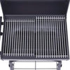 Charcoal BBQ Grill Smoker with Bottom Shelf Black Backyard Cookers
