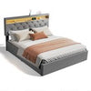 OTTOMAN STORAGE PANEL PLUSH VELVET UPHOLSTERED BED FRAME 4FT6 DOUBLE SIZE HOT