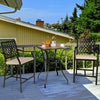 Outdoor Bar Height Chairs 2 Pack Patio Bar Stools Set W/ Soft Seat Cushions