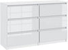 120CM High Gloss Chest of 6 7 8Drawers Tall Wide Bedside Table Cabinet Furniture
