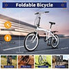 20" Folding Bike Adults Bicycle Adjustable Speed Alloy Bicycle Folding City Bike