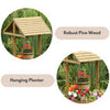 Wishing Well Garden Planter Wooden Large Outdoor Decor Flowers Plant Pot 125cm