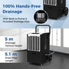 66L Commercial Dehumidifier Industrial Crawl Space Dehumidifier -White
