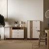 1-Door 3-Drawer Chest - Modern Storage Unit, Wooden Frame, Stylish Design