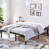High Metal Bed Frame 4ft 6 Double Bed Heavy Duty With Underbed Storage 135x190cm