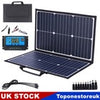 Portable 100W Solar Panel Kit + 100A Controller Camping Charger Power Station RV