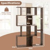 Free-standing Storage Shelf Unit 6-Cube Large Bookcase-Cafe