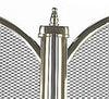 Deluxe Dynasty Four Fold Fire Screen in Polished Brass