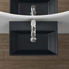Bathroom Sink Countertop Wash Basin Ceramic Wall Mounted Rectangle Sink