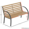 Slatted Garden Bench Pine 3 Seater Outdoor Patio Park Seating Furniture Seat