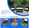 Rattan Garden Furniture Sofa Set with Chairs 4 Seats for Outdoor Patio Balcony