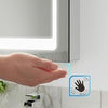 600mm LED illuminated Bathroom Mirror Cabinet with Demister / Shaver Socket