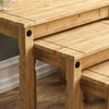 Nest of Tables Corona 3 Piece Set Solid Pine Wood Side End Living Room Table