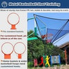 Basketball Rebounder Trainer 180° Rotating|Hoop Return Net w/Bag|Metal Chute