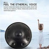 Handpan Drum D Kurd 22" 10 Notes 440Hz w/Bag,Stand,Hammers-Meditation&Music Gift