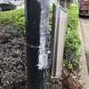 Outdoor Cylinder Wall Mounted Ashtray Cigarette Ash Bin Stainless Steel Lockable