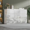120CM High Gloss Chest of 6 7 8Drawers Tall Wide Bedside Table Cabinet Furniture