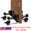 2x Door Lifter Cart Door Installation Kits Black Coated, Heavy Door Installation