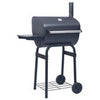 Charcoal BBQ Grill Smoker with Bottom Shelf Black Backyard Cookers