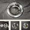 Black Hidden Handmade Kitchen Sink Stainless w/Glass Rinser Single Bowl
