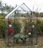 New Walk In Greenhouse PVC Plastic Garden Grow Green House with 4 Shelves