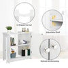 Bathroom Under Sink Cabinet | 2 Door White Under Sink Storage | Cupboard Unit