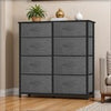 8-Drawer Fabric Chest of Drawers Storage Organizer Unit for Bedroom Living Room