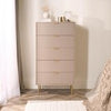 OHS Ribbed Bedside Table Cabinet 3/4/5/6 Draw Nightstand Side Board