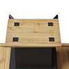 Extendable Dining Table With Storage Cabinet. 4-6 Person Table 110-140x80cm