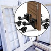 2x Door Lifter Cart Door Installation Kits Black Coated, Heavy Door Installation
