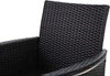 Outdoor Chair Patio Furniture Garden Bistro Rattan Chair Metal Side Coffee Table