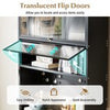 Kitchen Freestanding Bakers Rack Buffet Cabinet with Storage-Black