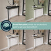 Large & Narrow Unfinished Wall Mounted Console Table - 150cm - Ava AAV006