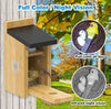 Smart Bird House W/Camera 2K Birdhouse Camera for Outdoors with Solar Panel