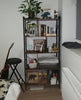 Vintage Industrial Bookcase Rustic Storage Cabinet Tall Shelf Metal Display Unit