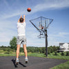 Basketball Rebounder Trainer 180° Rotating|Hoop Return Net w/Bag|Metal Chute