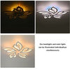 LED Lamp White Frame Ceiling Light Pendant Lights Living Room Modern Chandelier