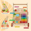 Sit to Stand Montessori Walker Toy with Storage-Multicolor